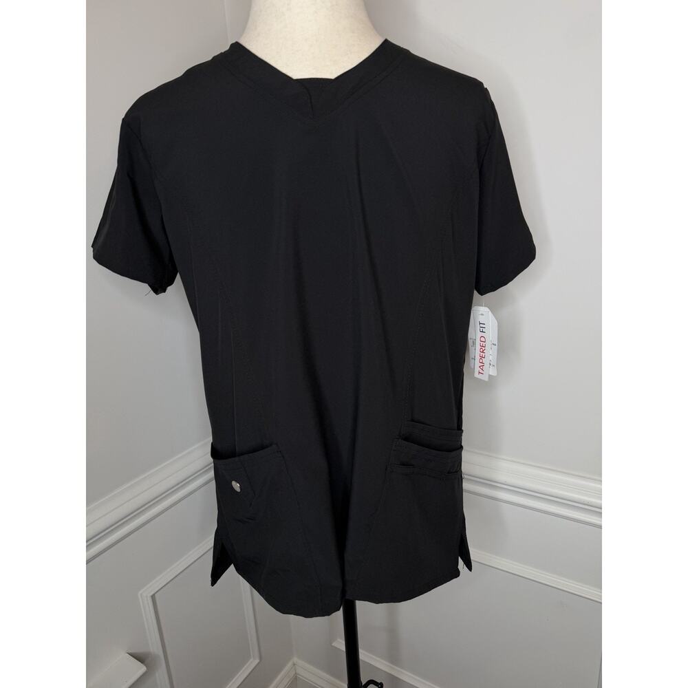 Scrubaid Top Unisex Size XL Four Way Stretch Black New With Tags